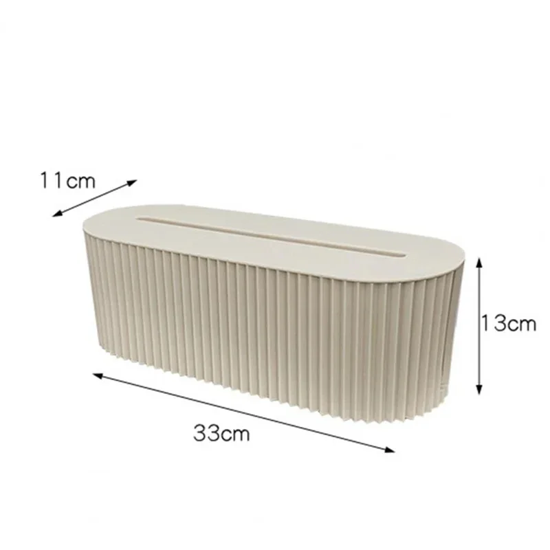 1PC Desktop Plug Board Storage Box Large Power Socket Management Box Creative Living Room Wire Data Cable Collection Box image 6