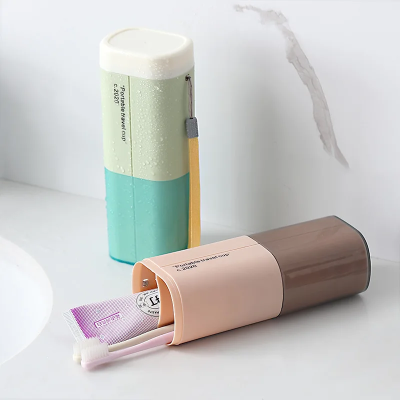 Travel Portable Toothbrush Storage Case Box Toothbrush Holder Cover Wash Cup Toilet Storage Box Bathroom Accessorie