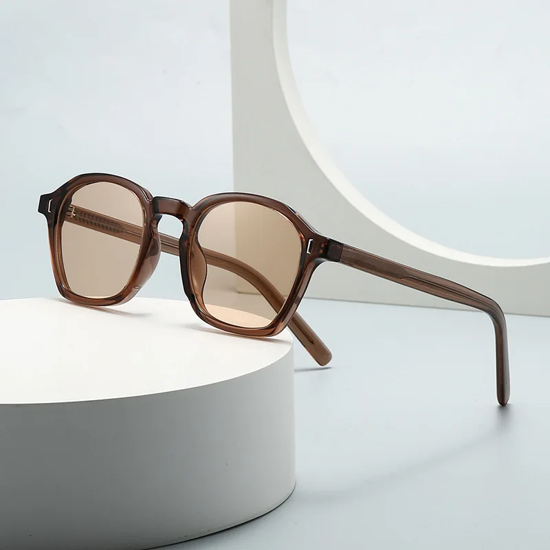 JNPCXI New Vintage Round Men Sunglasses Fashion Gray Purple Shades UV400 Women Punk Rivets Sun Glasses