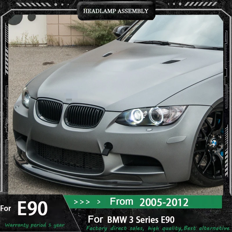 

Headlight For BMW E90 316i 318i 320 328 330i 2005-2012 Modification Front Lamp Assembly LED Angel Eye Daytime Running Light