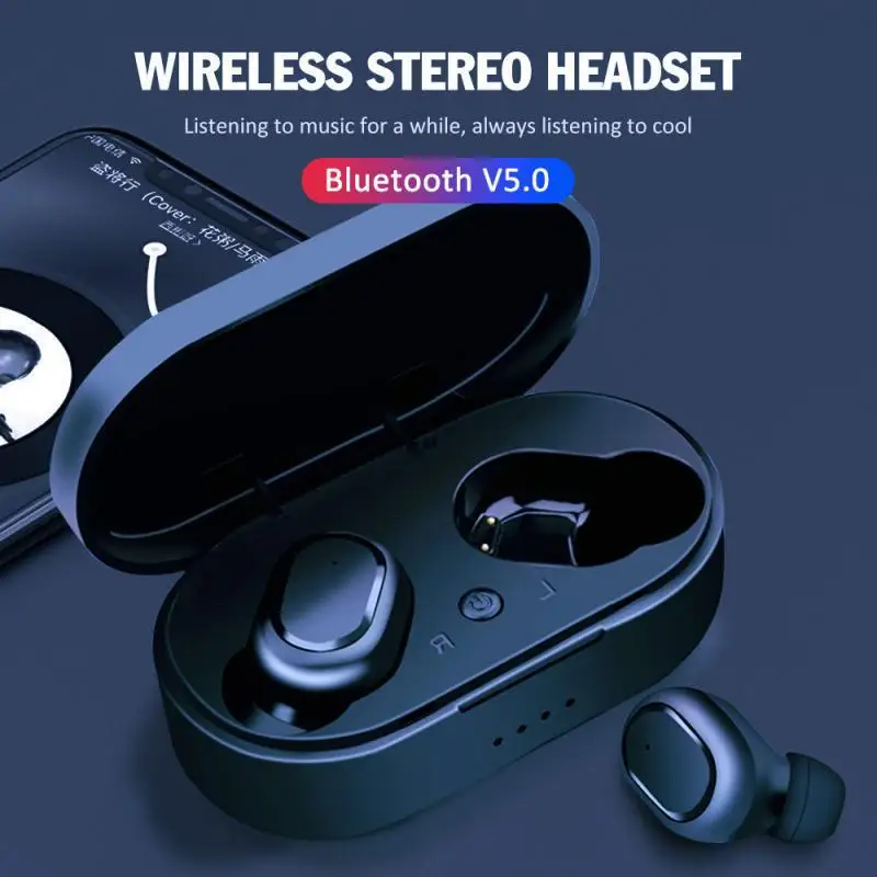 M1 Bluetooth headset, binaural headset, with charging compartment, sports earplugs, multi-point link, high quality.