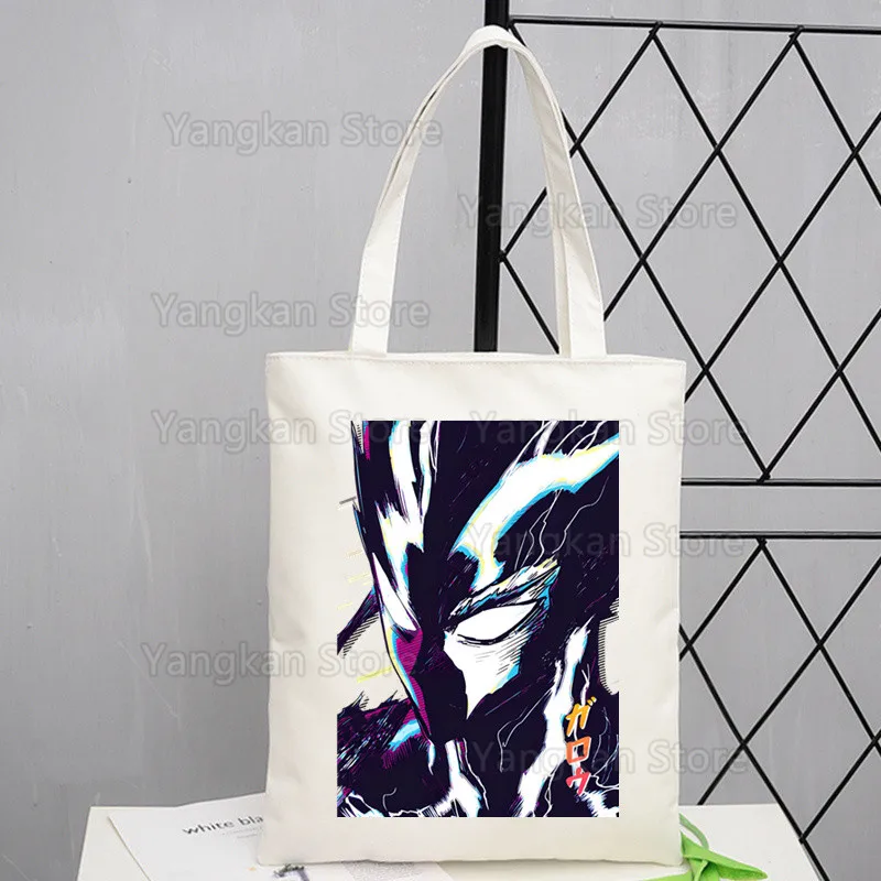 حقيبة قماش فنية من Hero Hunter Garou حقائب تسوق مطبوعة بسيطة للفتيات حزمة عادية للحياة #2