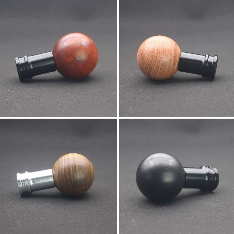 Universal Solid Wood Shift Lever Head Gear Knob for Manual Transmission Car Replacement Wooden Gear Knob Automobile Accessory