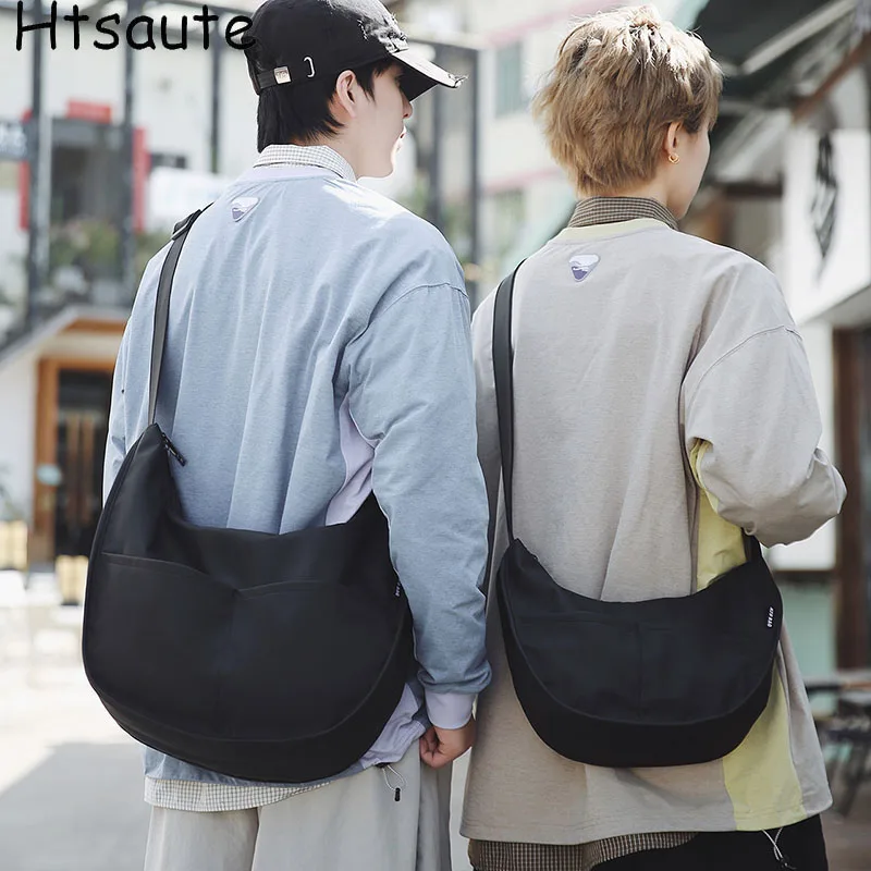 Dumpling Shaped Bag Summer Women Men Tote Bags Multi Large Capacity Lightweight Color Block Shoulder Handbag For Travel