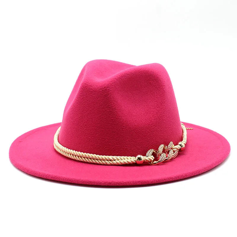 Fascinator Weiße Fedora-Hüte für Damen 59-61CM Große Größe Herren Party Kirche Hochzeit Kappe Panama Filz Jazz-Hüte Gorras – Detail 19