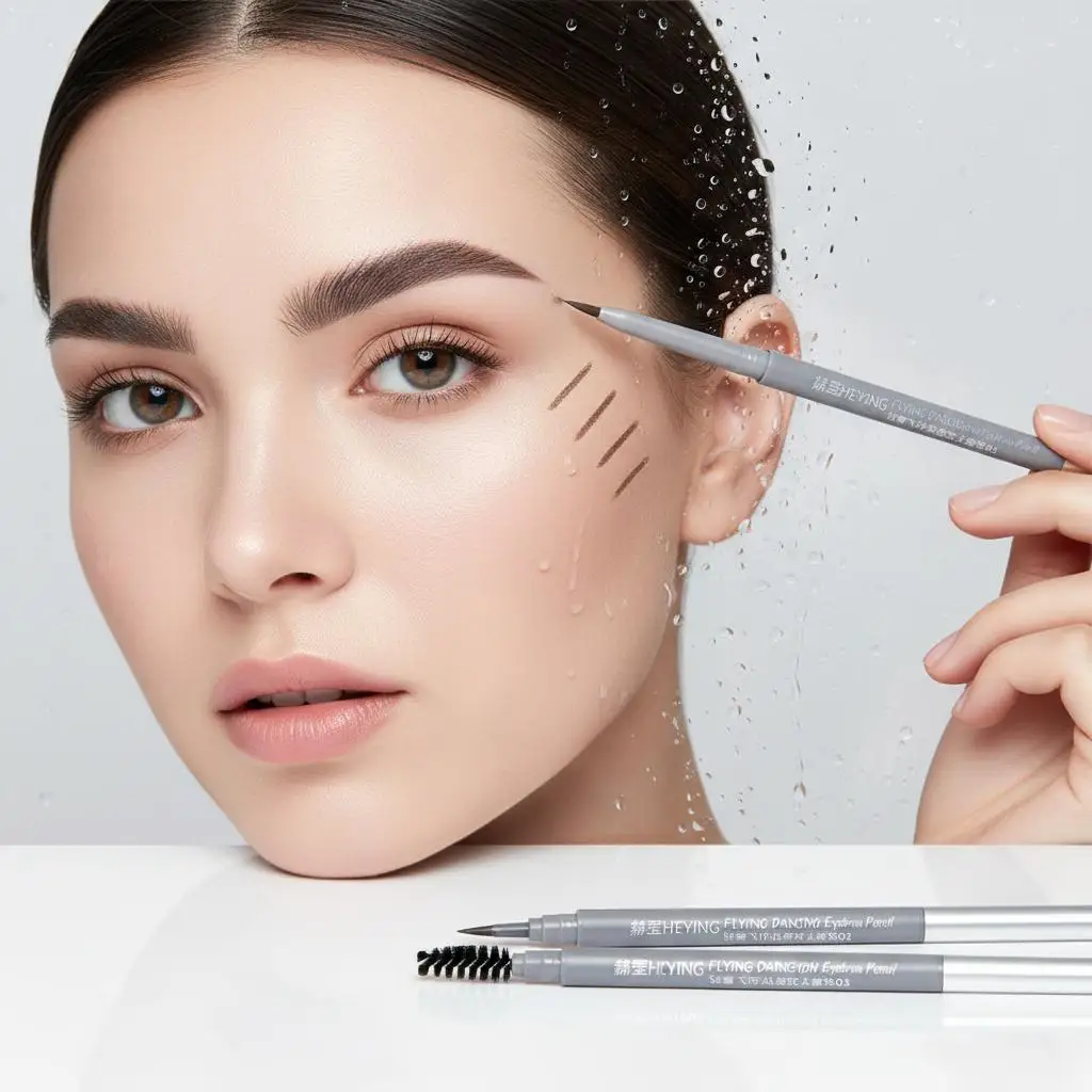 

Natural Double-Ended Wooden Evebrow Pencil With Brush,Sweat-Proof,Smudge-Proof,Long-Lasting,Brow Shaping Cosmetics