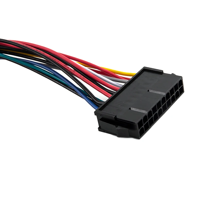 20Pin ATX إلى 2-Port 6Pin AT وصلة كابل محول الطاقة للكمبيوتر 286 386 486