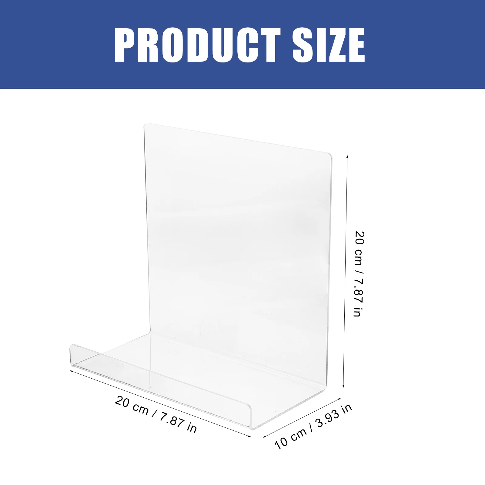 

Transparent Acrylic Book Display Stand Rack Magazine Holder Desktop Bookshelf Organizer for School Acrylic Bookshelf