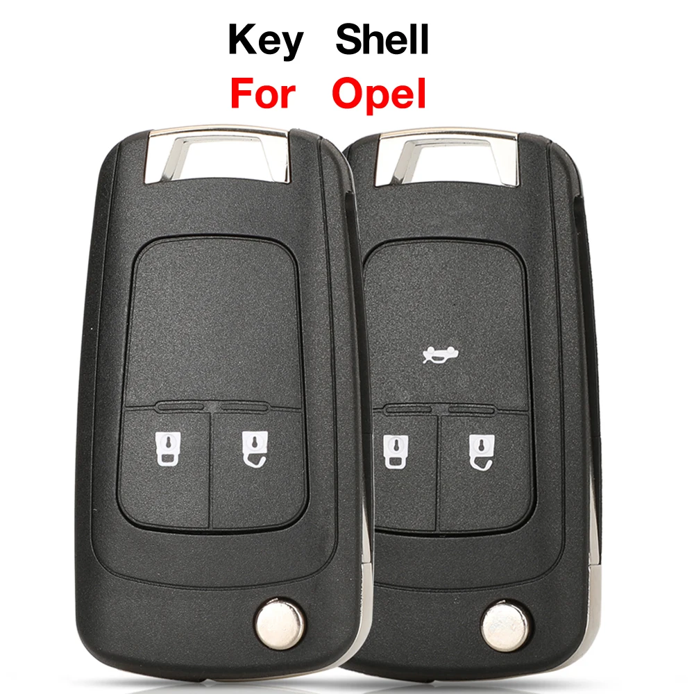 jingyuqin 2/3 Buttons For Opel Vauxhall Insignia Astra J Zafira C Mokka Remote Car Flip Folding Key Case Replacement