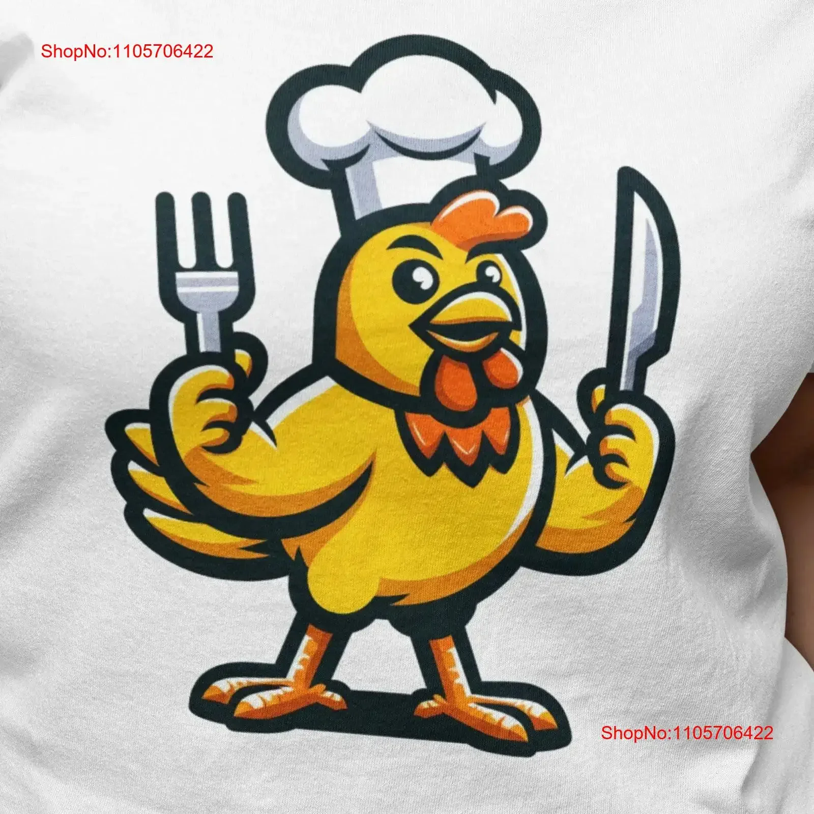 Cartoon Chicken Chef T Shirt Humorous Cook Culinary s Unique Foodie Kitchen Apparel Comfy Casual Wear vintage Washed graphic