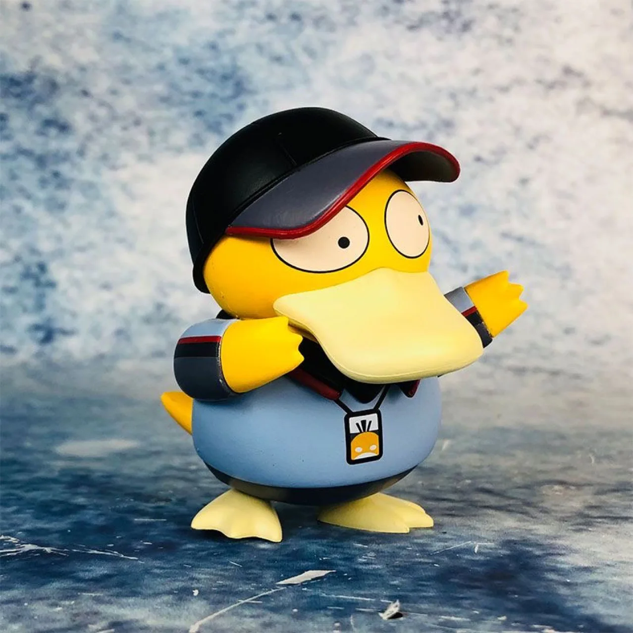 8cm New Pokemon Express Delivery Psyduck Basketball Psyduck Q Version Lovely Series Action Figure Collect Dolls Model Toys Gifts