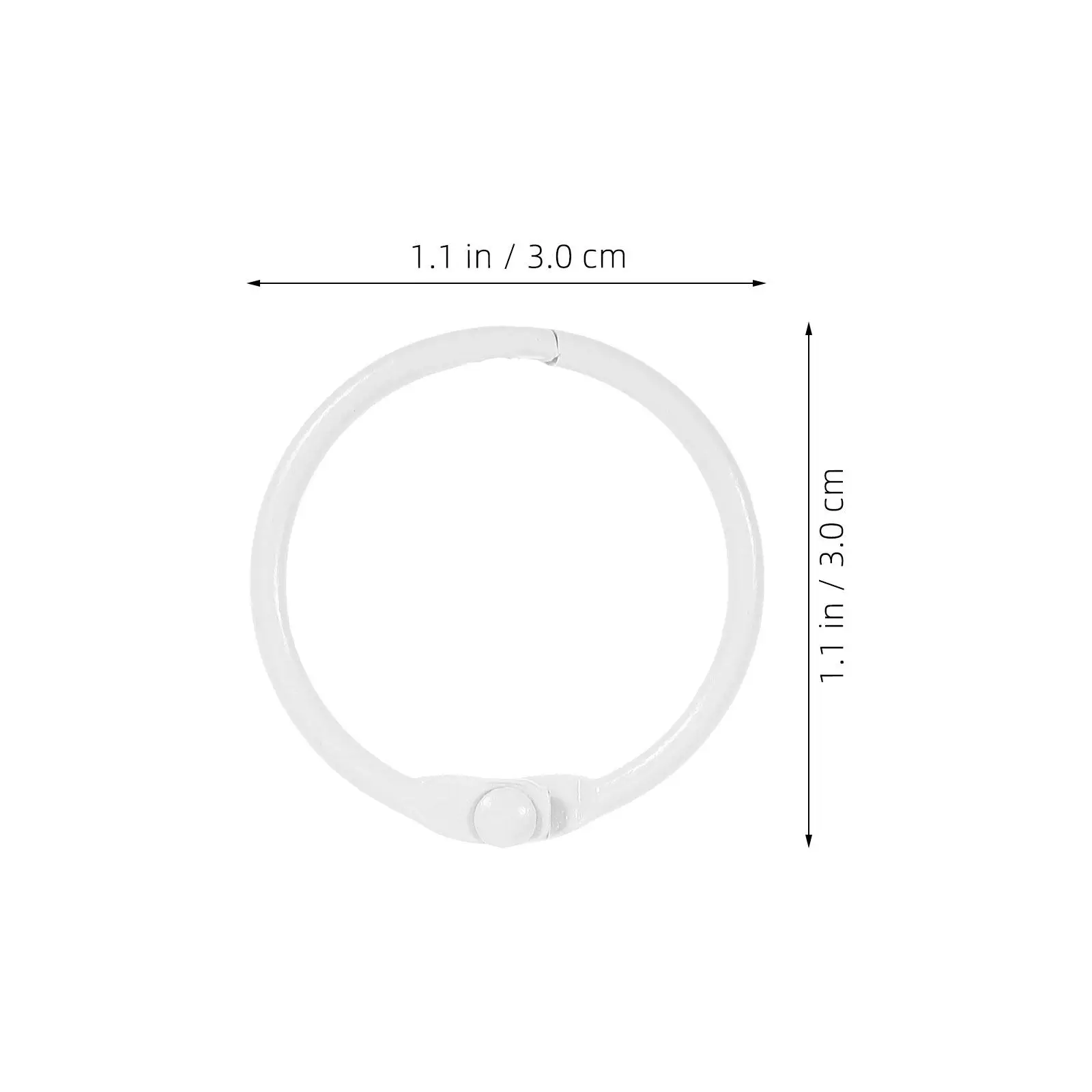 80Pcs Smooth Rotating Metal Binder Ring Clips 1.18 Inch for Index Cards Flashcards Loose Leaf Paper Notebooks Planners Calendar