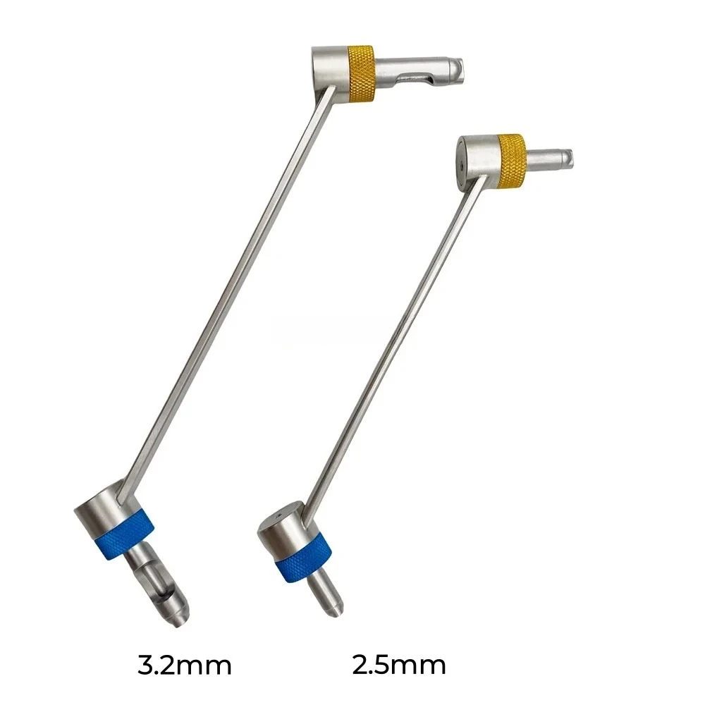 1 unidad  guía  perforación  acero inoxidable  2.5mm/3.2mm, instrumento ortopédico veterinario autoclavable