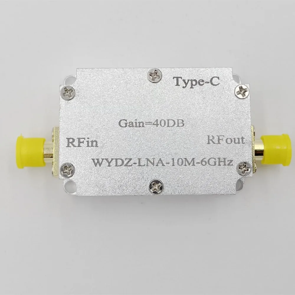 10M-6GHz Low Noise Amplifier Gain 10DB 20DB 30DB 40DB High Flatness LNA RF Signal Driving Receiver Front End