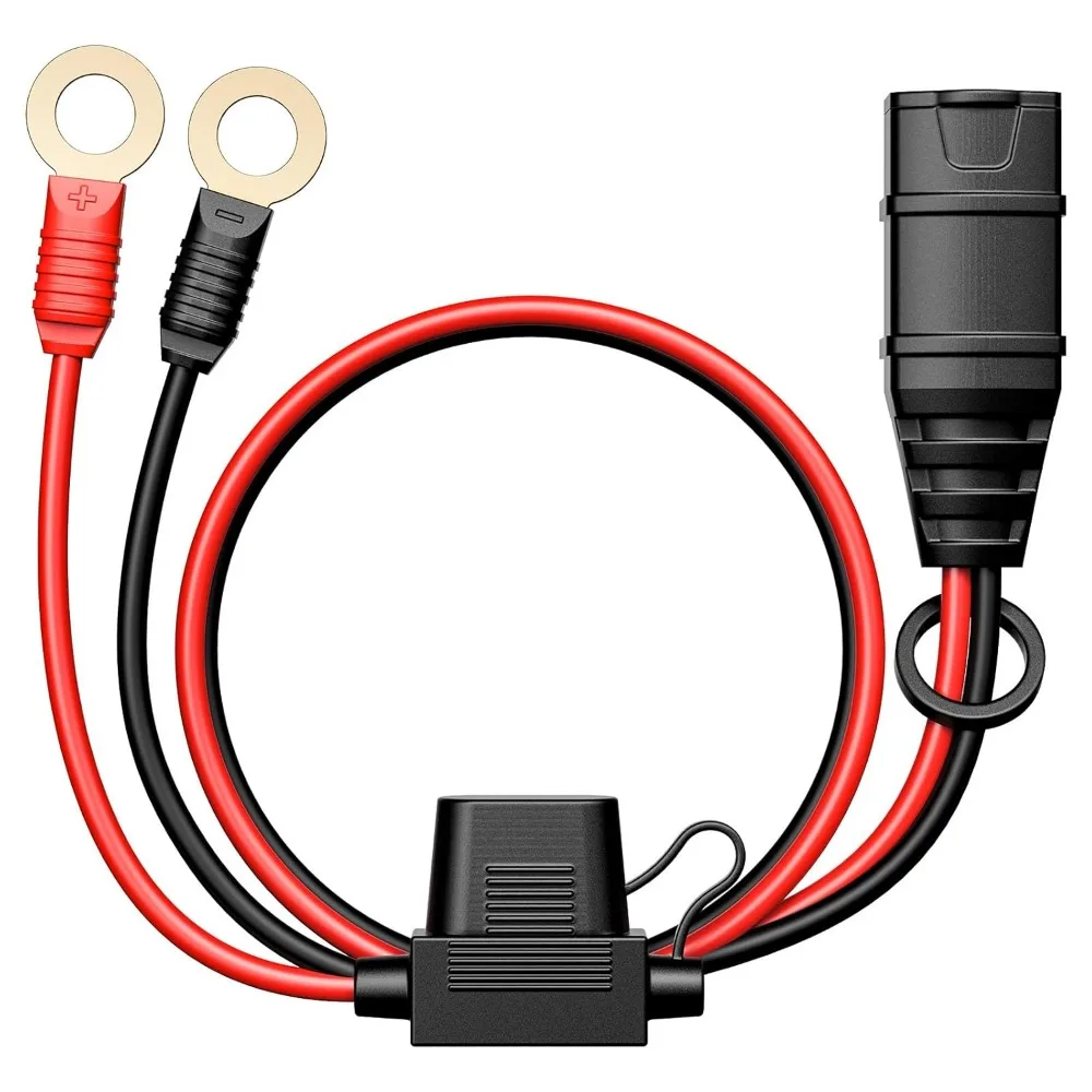 Wiązka przewodów 55CM 16AWG z zaciskami oczkowymi X-Connect M6 do ładowarki akumulatorowej Noco Przewody delikatne do akumulatorów NOCO Tender,