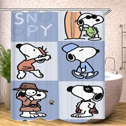 Snoopy Bathroom Decorations And Accessories Curtains For Shower Bath Curtain Sets Full Set Anime