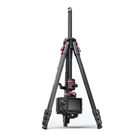 llano 1.65M Video Travel Tripod Ball HeadTripod Max Load 15KG Inverted Photography Tripods for DSLR Camera