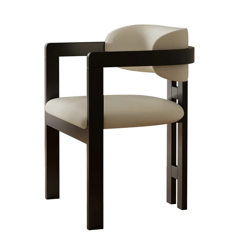 

Легкий роскошный обеденный стул из цельного дерева, клубный итальянский минималистичный стул из массива дерева, ясень