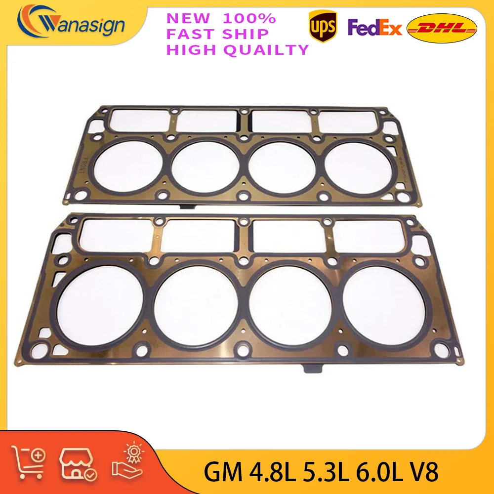 Engine MLS Cylinder Head Gasket For Chevrolet SS Camaro Tahoe Silverado 2500 HD GMC Sierra Cadillac Escalade 4.8 5.3 6.0L V8