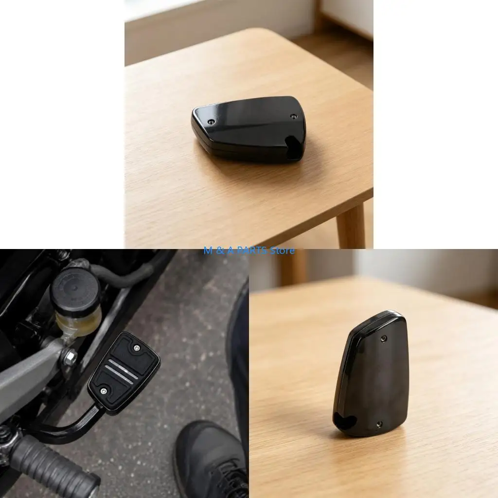 U1JF GL1800 Brake Step Pad Cover for Motorcycles, Metal Foot Contact Piece with Grooved Top Lines for Commuting, Distance Tra