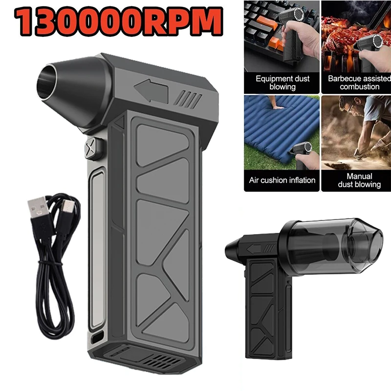 

Насильный вентилятор 130000 Бесщеточный двигатель Turbofan RPM, 52 м/с, высокоскоростной канальный вентилятор, мини-турбореактивный вентилятор, турбовентилятор, ручной автомобильный вентилятор