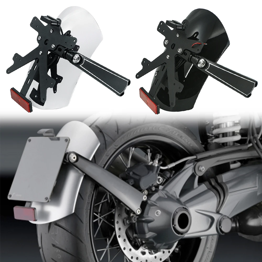 

For BMW R NINET 2014-2020 R NINE T R9T Scrambler RACER PURE SPORT Motorcycle Rear Fender Bracket Mudguard with LED License Plate