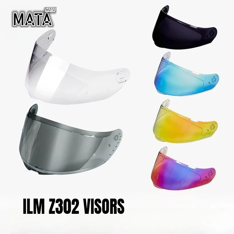 

ILM Z302 Motorcycle Helmet Lens Accessories HD Transparent Color Tea Sunscreen Front Windshield Mask