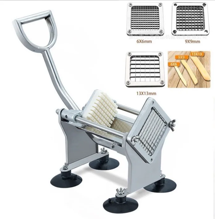 New Commercial French Fries Cutter Machine Time-Saving Manual Blade for Restaurant Food Shop Hotels New Condition for Fruit Ret
