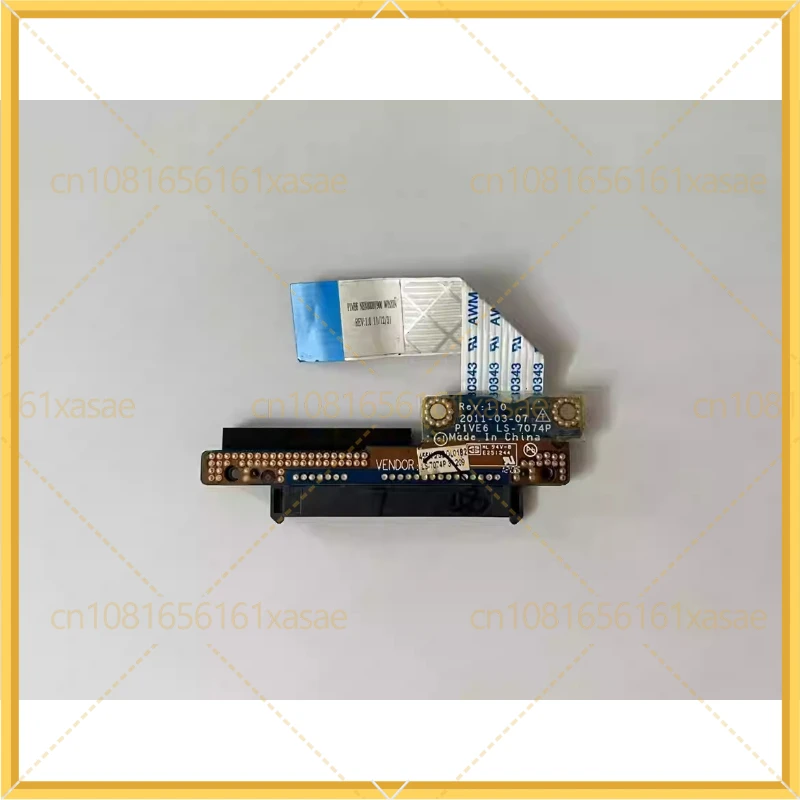Cabo HDD usado para Acer One 722 722-BZ197 P1VE6 SATA, 5 peças, conector de disco rígido HDD SSD, cabo flexível P1VE6 LS-7074P