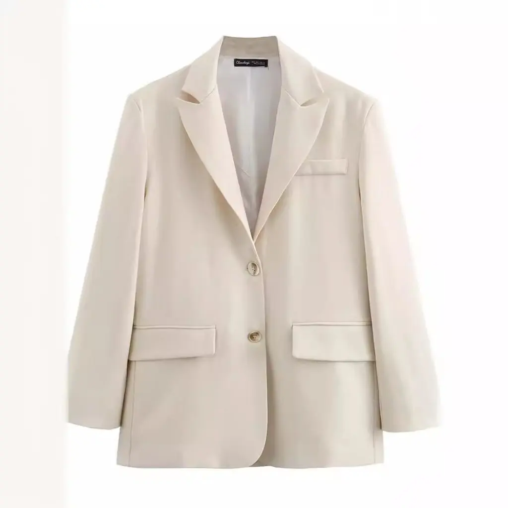 

Zatrax2024 Women's Casual Loose Suit Jacket European American Style Spring New Simple Top for Women