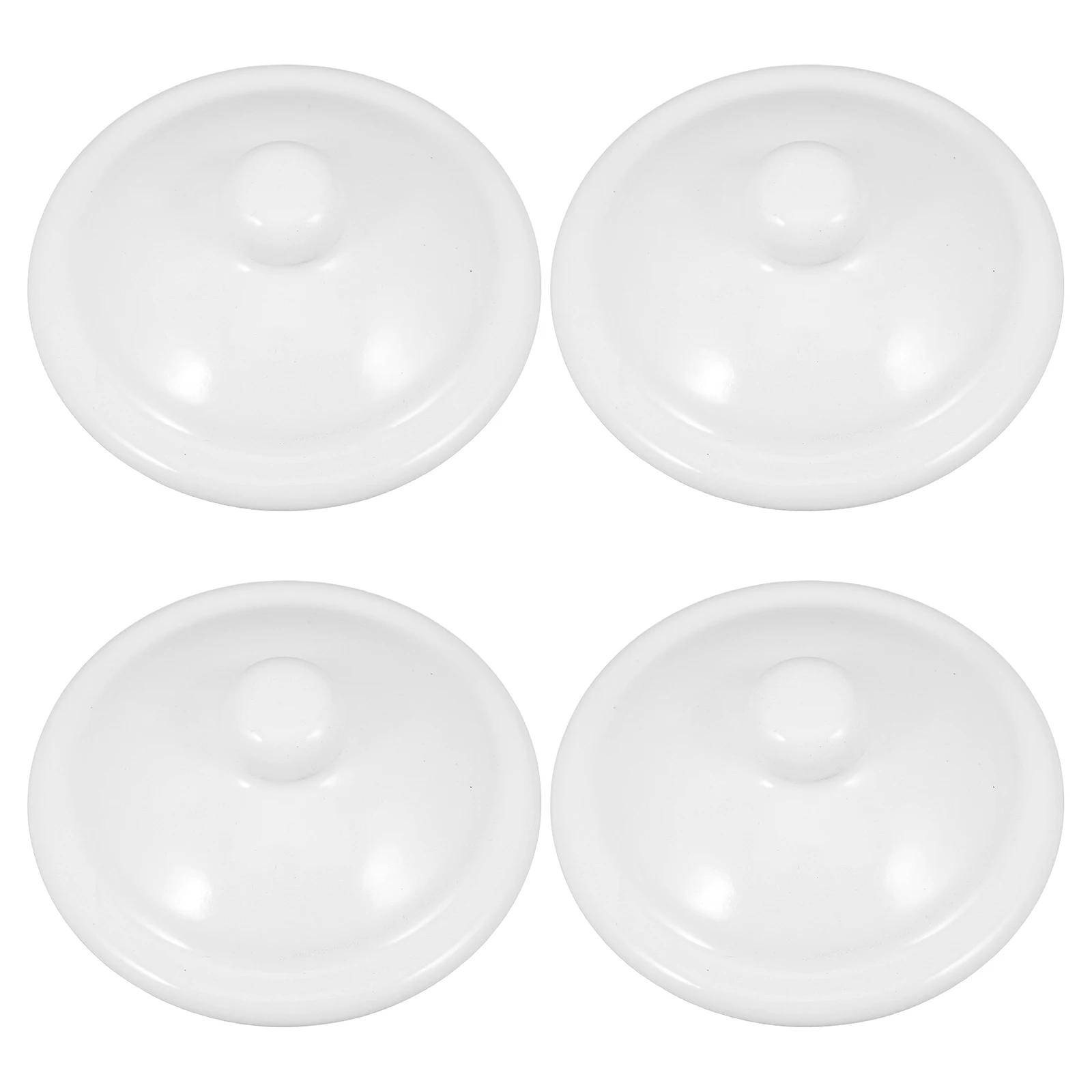

4 Pcs Enamel Lid Cup Lids for Tea Mugs Water Teacup Covers Kettle Replacement Travel