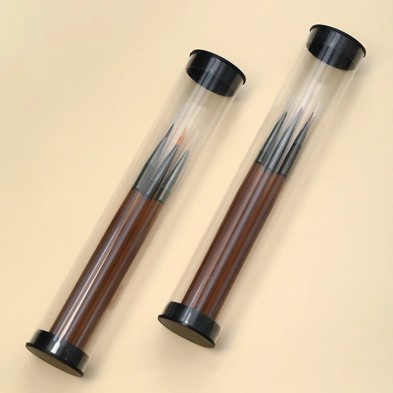 Acrylic Clear Storage Tube Rotating Pen Holders Plastic Pen Case Gift Pen Packaging Box Lightweight Cylindrical Tube Containers