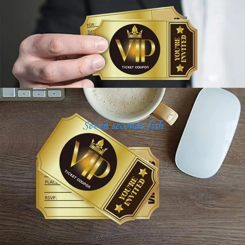 L74B 100pcs cartões convite VIP WETLID