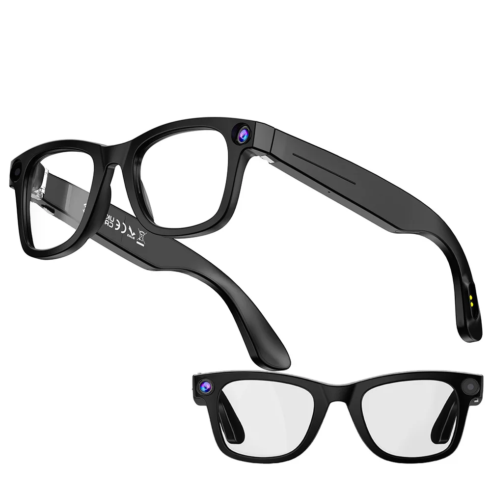 

Smart Glasses Support Prescription Glasses 800W Pixel AI Shooting Camera HD Camera Video Voice Call Translation Glasses