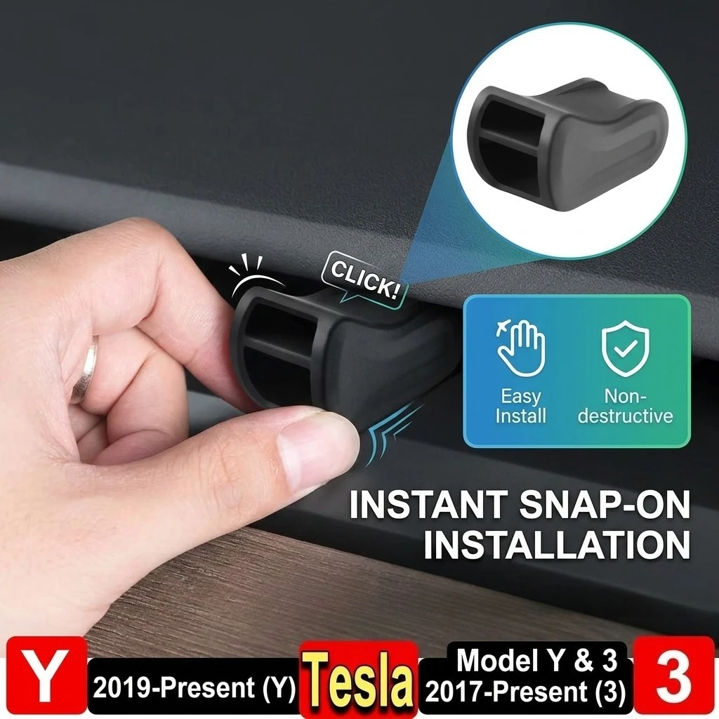Silicone Air Vent Aromatherapy Clip for Tesla Model 3 Highland Y Juniper 2020-2026 Car Air Freshener Fragrance Holder Accessorie