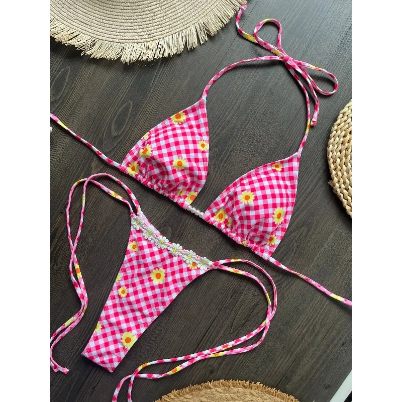 Sexy Micro Bikinis 2026 Swimsuit Women Swimwear Female Thong Bikini Set Biquini Bathing Suit Print Swimming Suits Beachwear