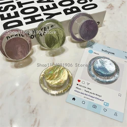 Korea Cute Tin Foil Pattern For Magsafe Magnetic Phone Griptok Grip Tok Stand For iPhone Foldable Wireless Charging Case Holder