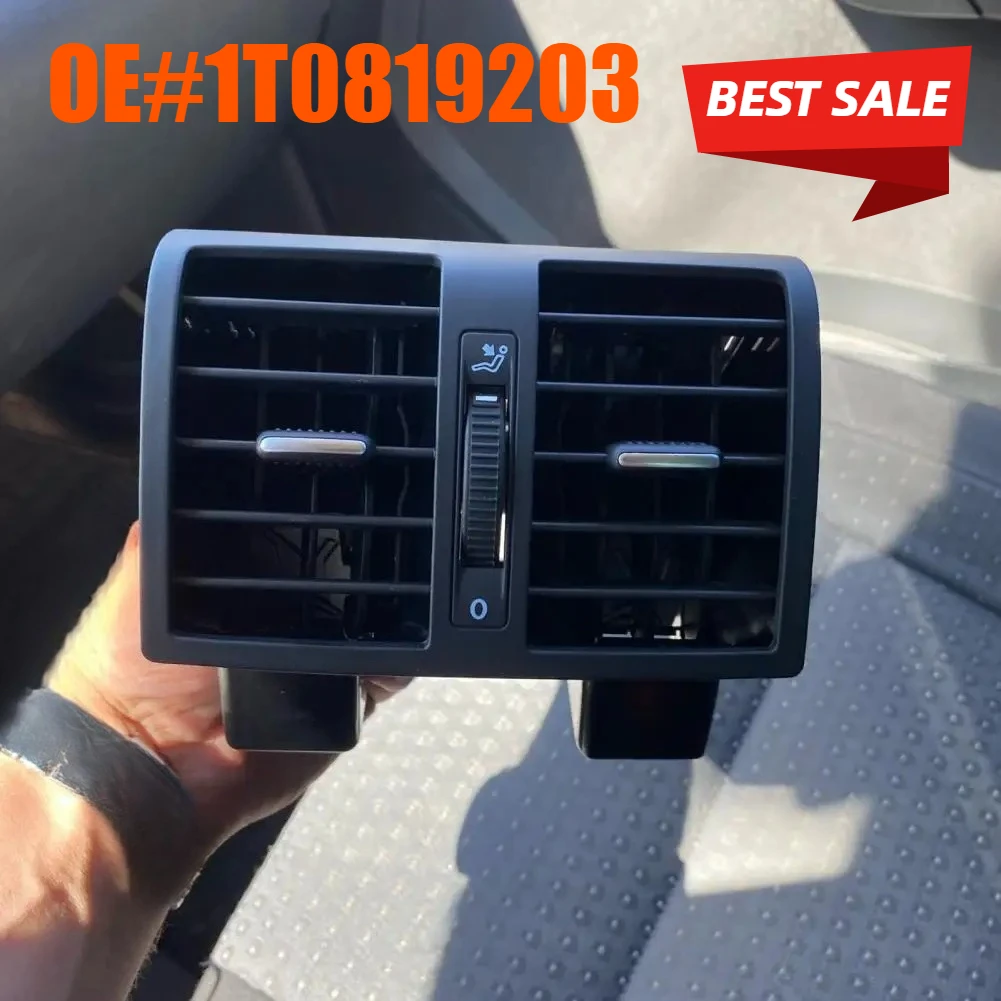 

Long-time Use Compact Air Outlet Black Center Console Rear AC Outlet 1T0819203 Rear Air Vent for Touran