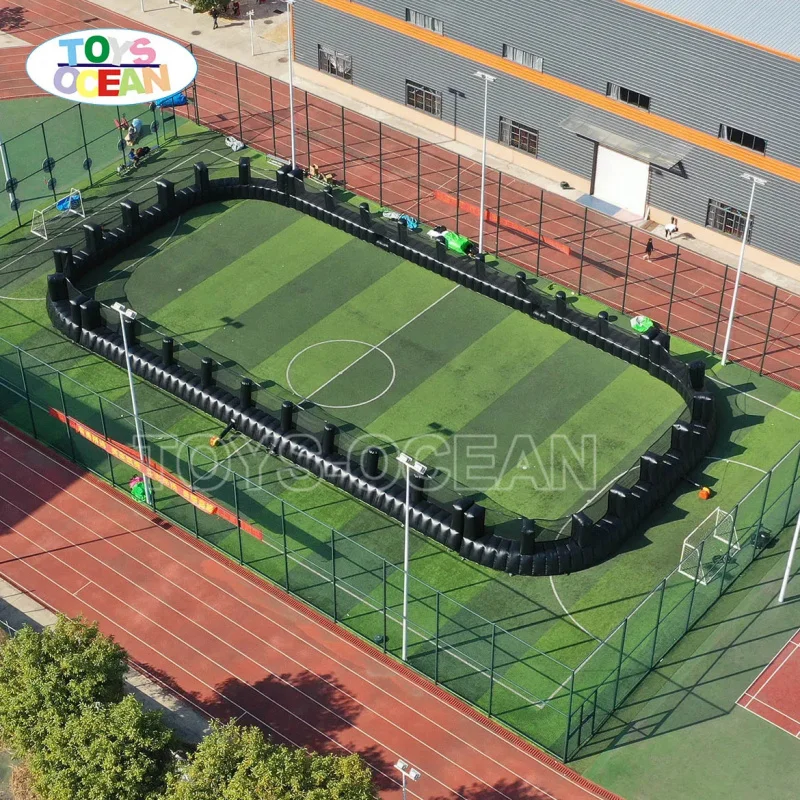 Customized Commercial Large Outdoor Sports Game Inflatable Rugby Field Suitable for Adults and Kids Activities