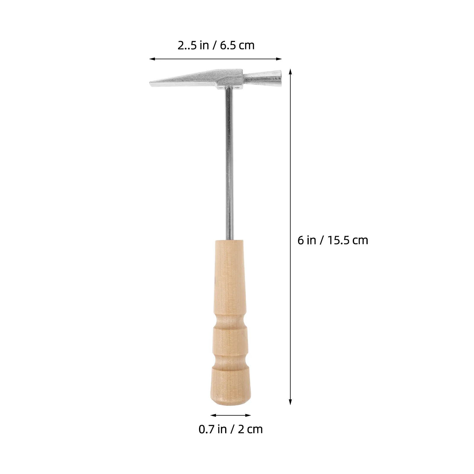 Kalimba Tuning Hammer Lightweight Compact Metal and Wood Tuning Tool for Thumb Piano Kalimba Sound Adjustment and DIY Instrument
