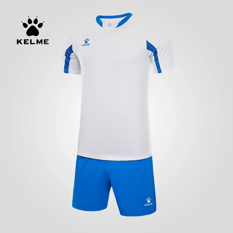 KELEM Men\'s Professional Jersey Football Shirt Breathable Sweat-absorbing T-shirt Shorts Sportswear Customized Football Uniforms