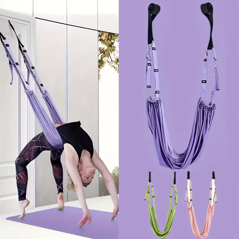 Yoga Stretch Strap Aerial Pilates Fitness Training Band Frauen Hängematte