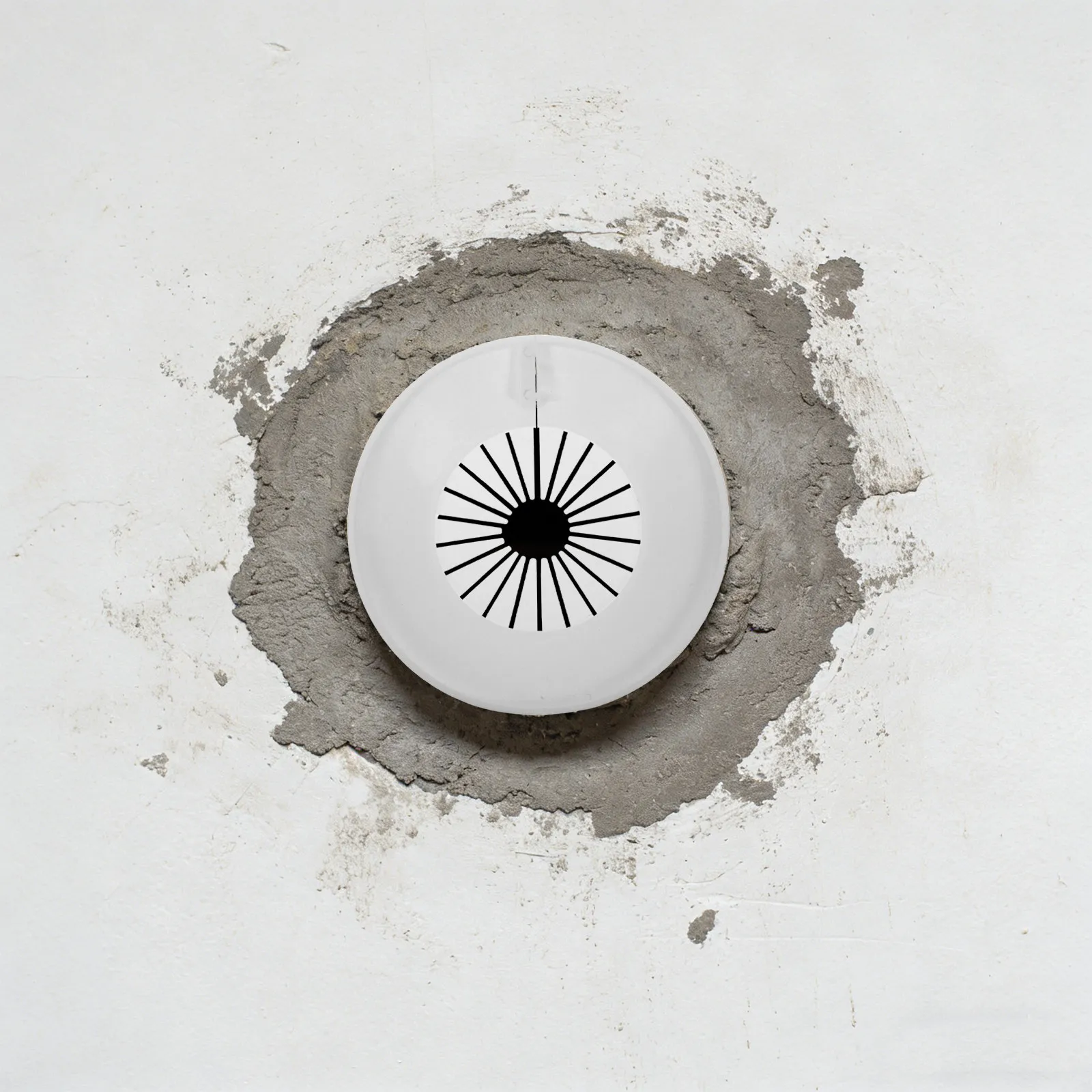 6Pcs Pipe Hole Covers Wall Split Flange Round ABS Plastic Cover for Air Conditioner Drain Pipes Plumbing Vent Hole Cap