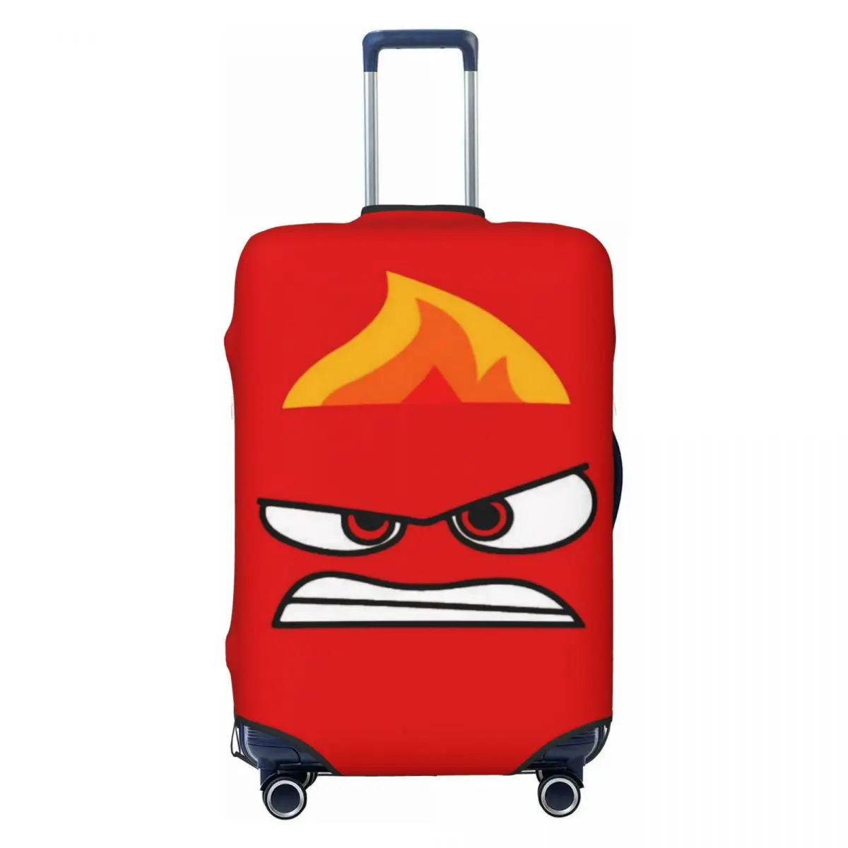 

Funny Inside Out Anger Luggage Cover Protector Washable Cartoon Travel Suitcase Covers