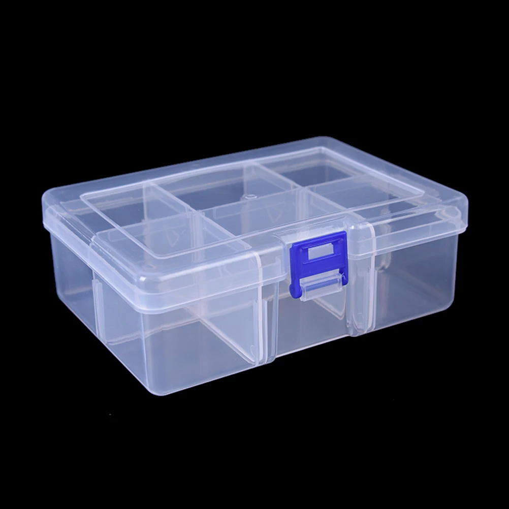 2023 1PCS Clear Lidded Small Plastic Box For Trifles Parts Tools Storage Box Jewelry Display Box Screw Case Beads Container