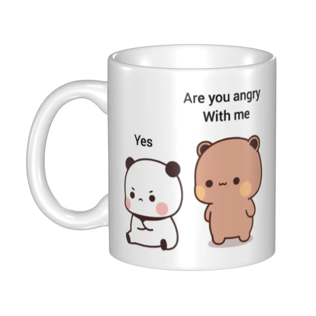 

Customized Panda Bear And Brownie BUBU DUDU Couple Mugs DIY Ceramic Tea Milk Coffee Cup