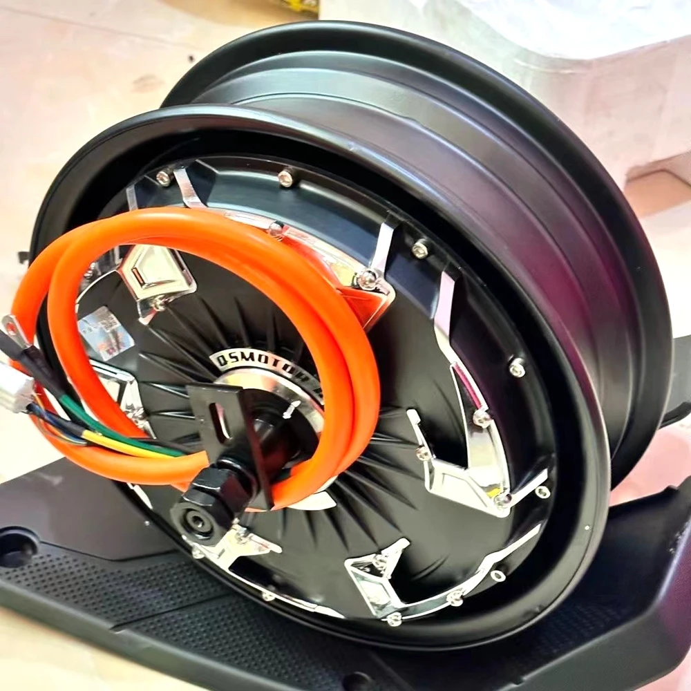 QS 12Inch 4-generation High Power 60-96V 1500 2000 3000W Brushless Power Saving Motor E-scooter Rear Wheel Disc Brake Hub Motor