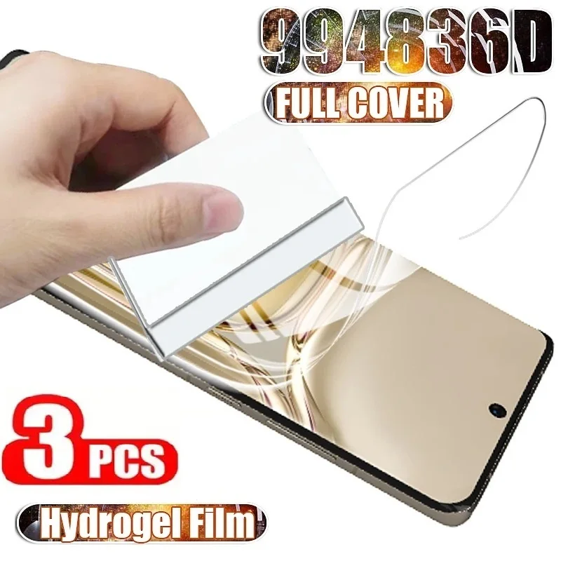 3Pcs Hydrogel Film For Huawei P30 Pro P20 P40 Lite E P Smart Z 2019 2021 Mate 20 Screen Protector For Honor 12 20 10 Lite X8 9X