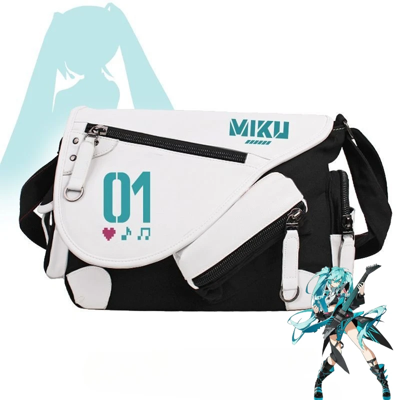 

Hatsune Miku мультяшная сумка через плечо на одно плечо креативная аниме для мальчиков и девочек повседневная спортивная дорожная сумка подарок на Рождество и Хэллоуин