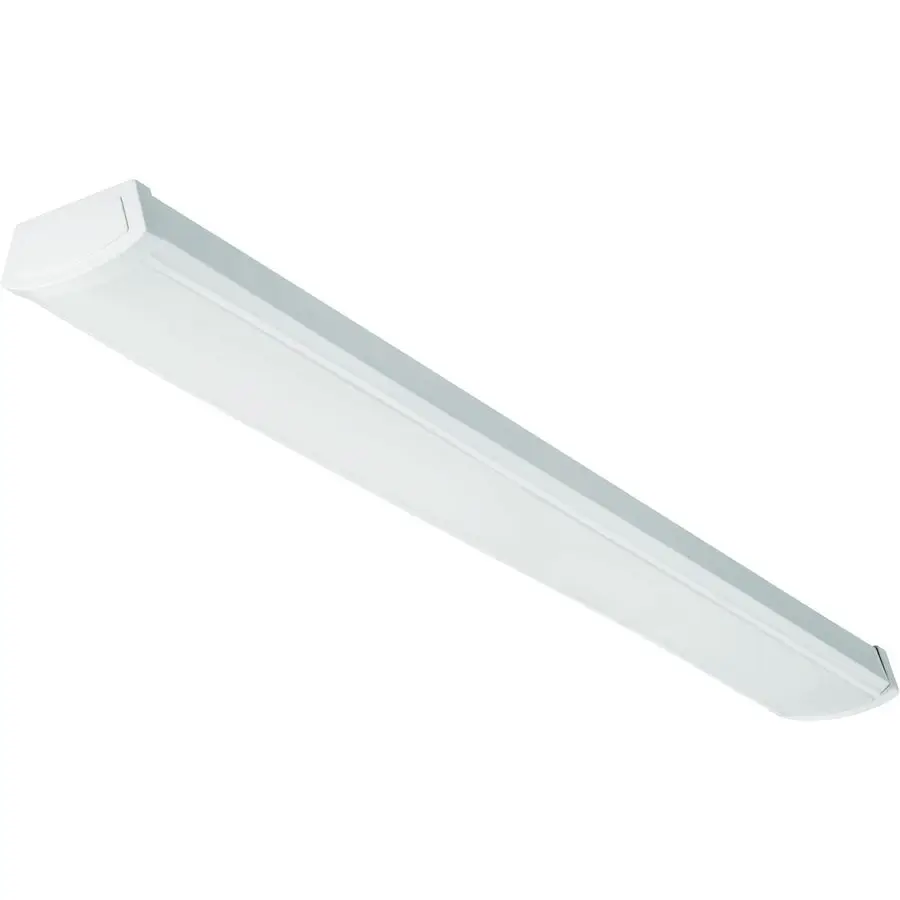 

4 Foot LED Light Fixture, LowProfile LED Wraparound Flush Mount Ceiling Light, 4000K Cool White, 120V, 48Inch FMLWL 48 840